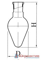 Колба О-150-14/23 ТС Гф 7.380.223-08