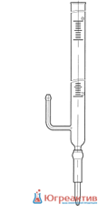 Бюретка 25мл с отводом эскиз 3-40