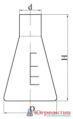 Колба КН -2- 2000-50 ТС со шкалой